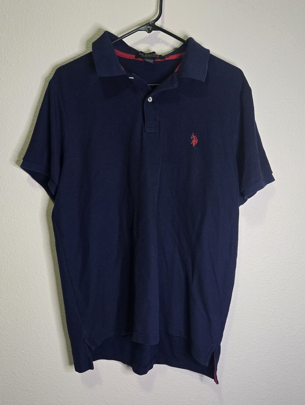 U.S. Polo Assn. Navy Polo with Red Logo